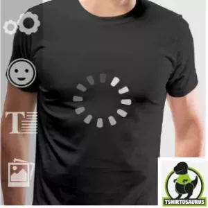 Tee-shirt Loading Bufferinggeek et humoristique, imprimé de qualité