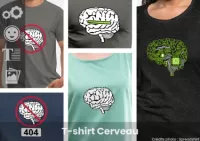 Personnaliser votre t-shirt cerveau original avec un motif brain et les options de l'outil de création Spreadshirt. Idées design et t-shirts.