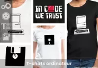 Votre t-shirt ordinateur personnalisé en quelques étapes simples, avec l'outil de personnalisation Spreadshirt.