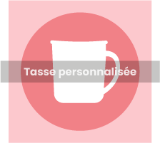 Tasse personnalisée à imprimer en ligne, tasse camping, tasse émaillée, customisez la avec votre image ou un design de la boutique.